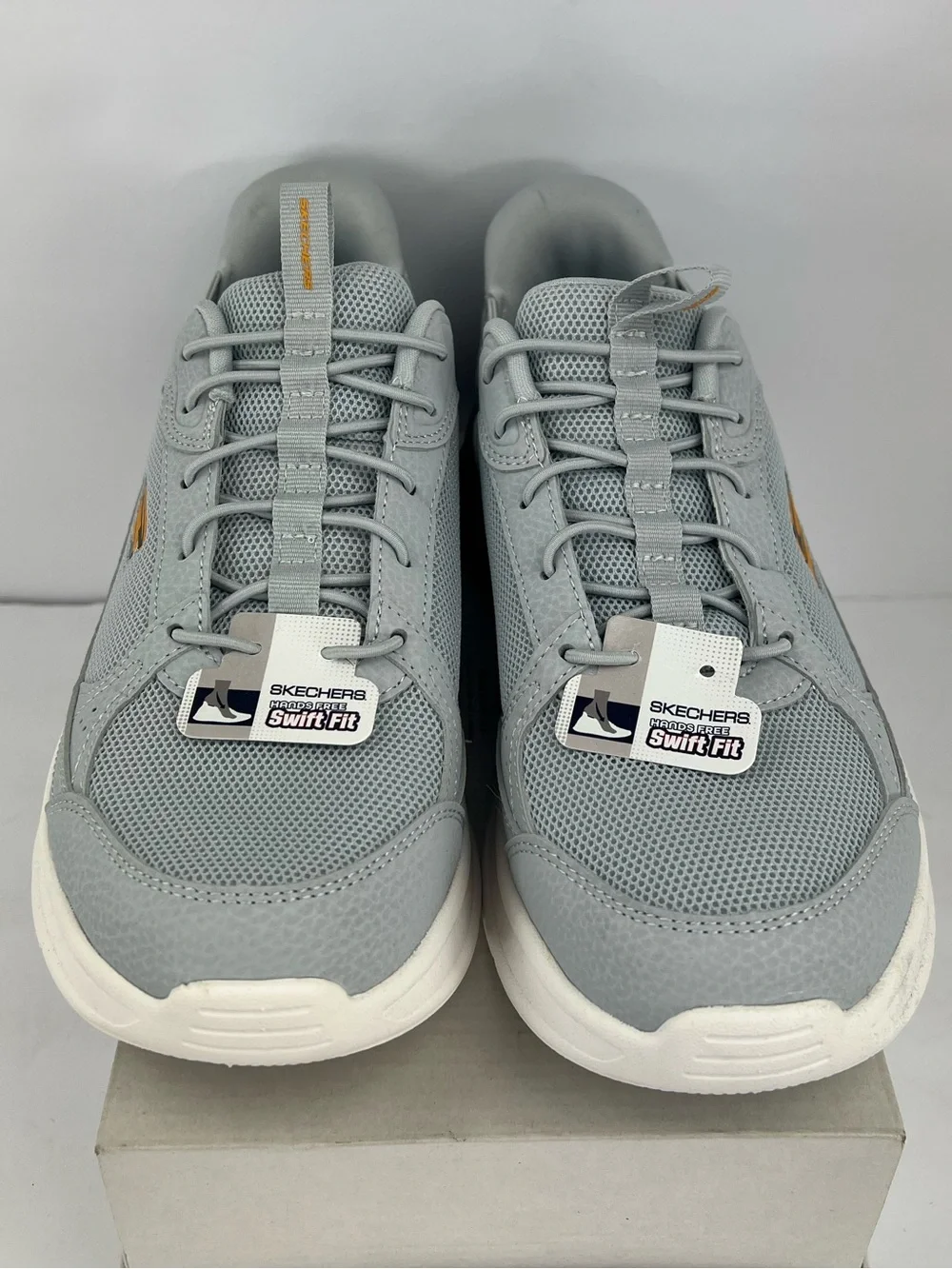 SKECHERS SLIP-IN GLIDE-STEP SWIFT-FIT HANDS FREE, MEMORY FOALIGHT GREY SIZE 8.5